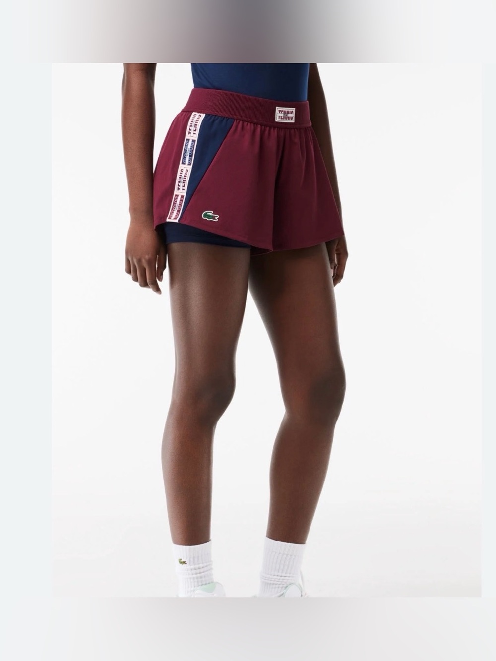 Lacoste Burgundy and Navy Athletic Skort